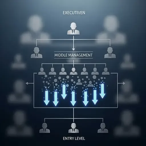 AI Layoffs Target Middle Management as Potential Beats Performance