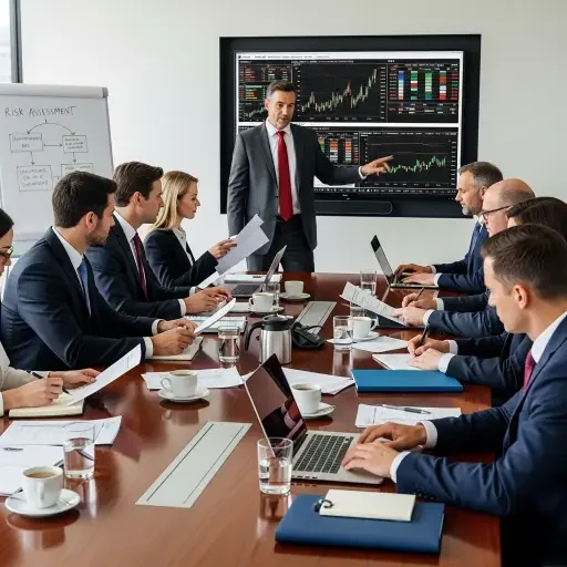 A visual of a formal risk committee reviewing a basket ETF’s quarterly rebalancing