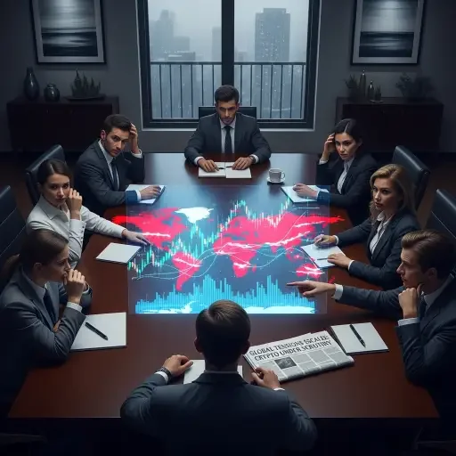 Investors face uncomfortable questions about cryptocurrency's risk profile when major powers clash